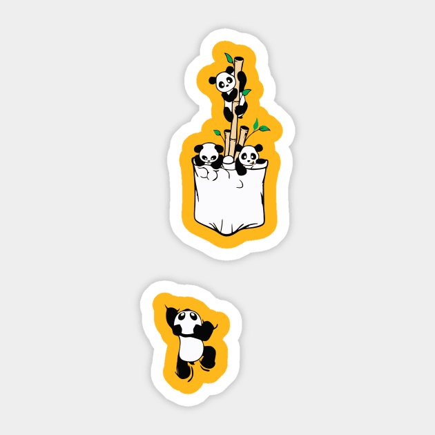 panda Sticker by Bxnny.Arts